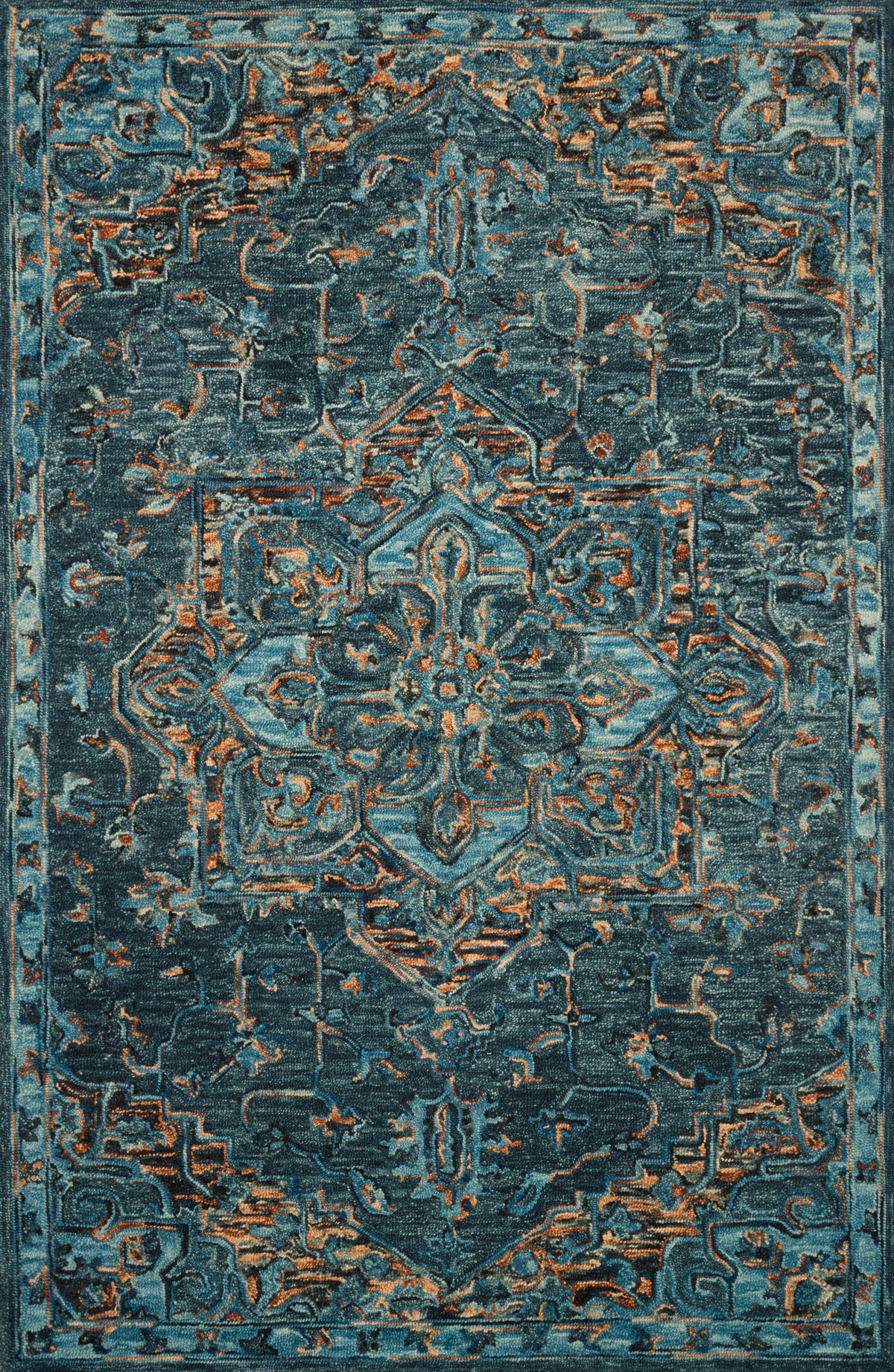 Teal Multi Rug D65005
