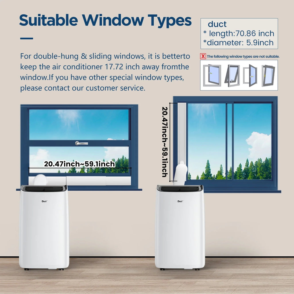 10200 BTU Portable Air Conditioner with Dehumidifier and Fan Q85456
