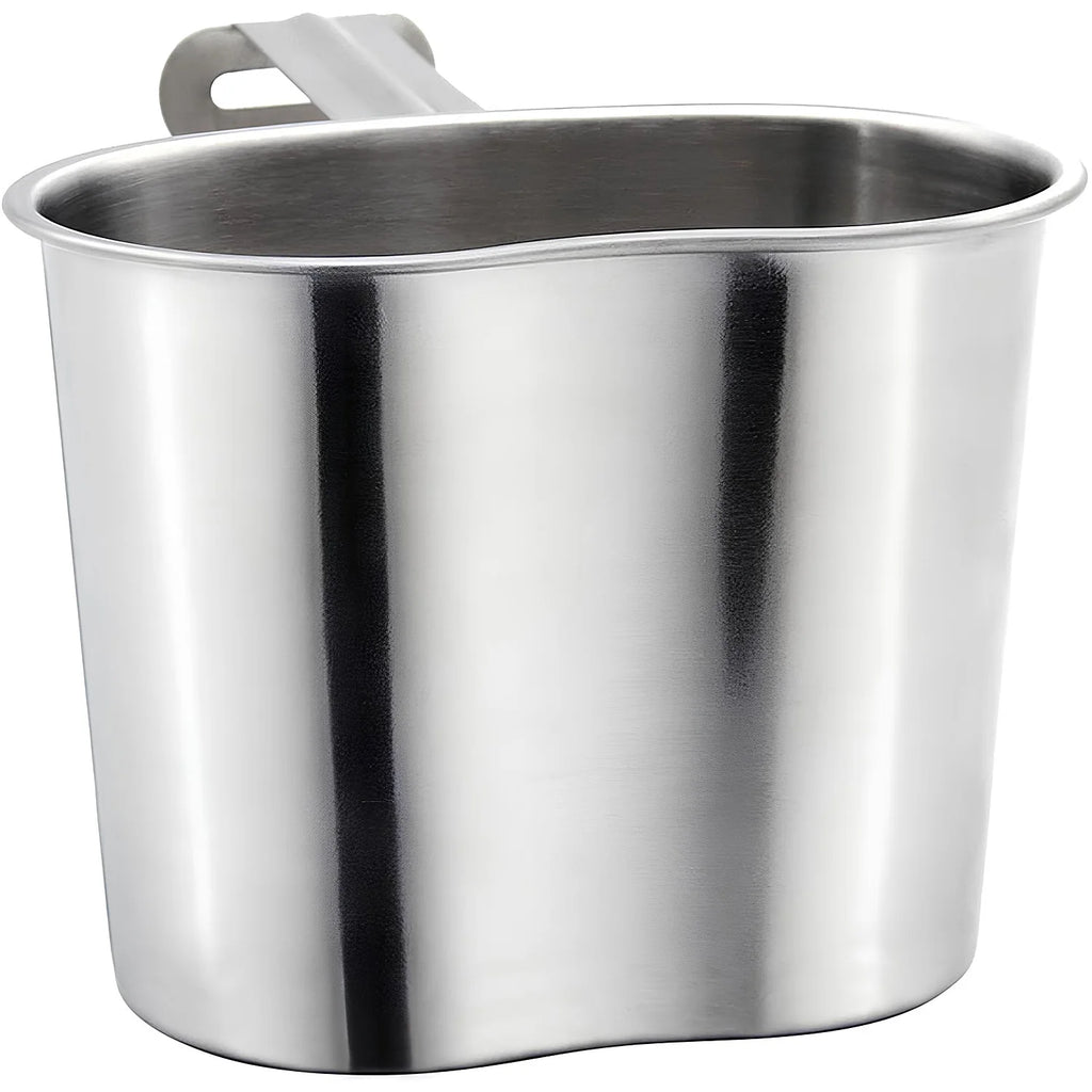 Stainless Steel Military Canteen and Cup Set with Green Cover S48221