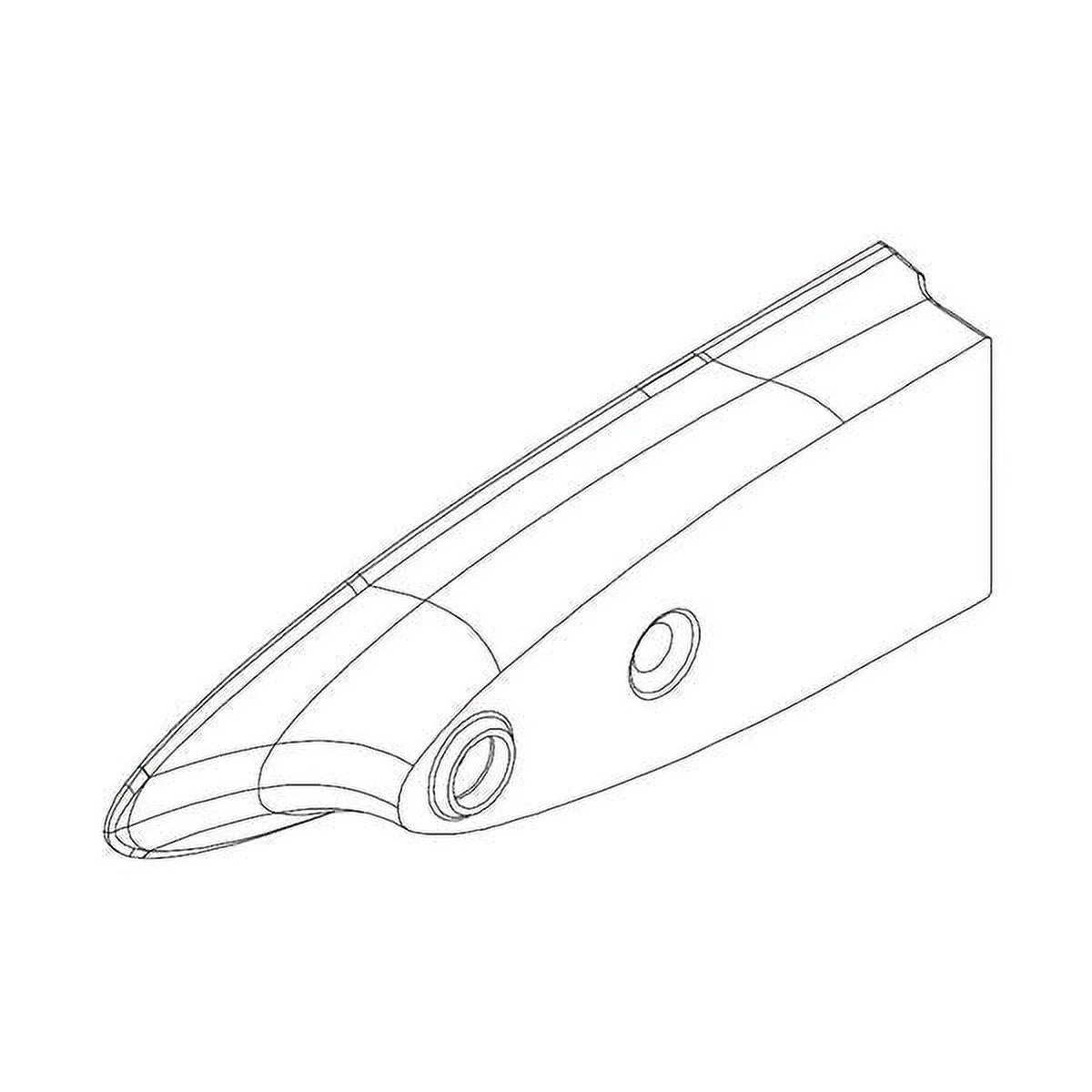 Range Oven Door Handle End Cap (Stainless) C128148