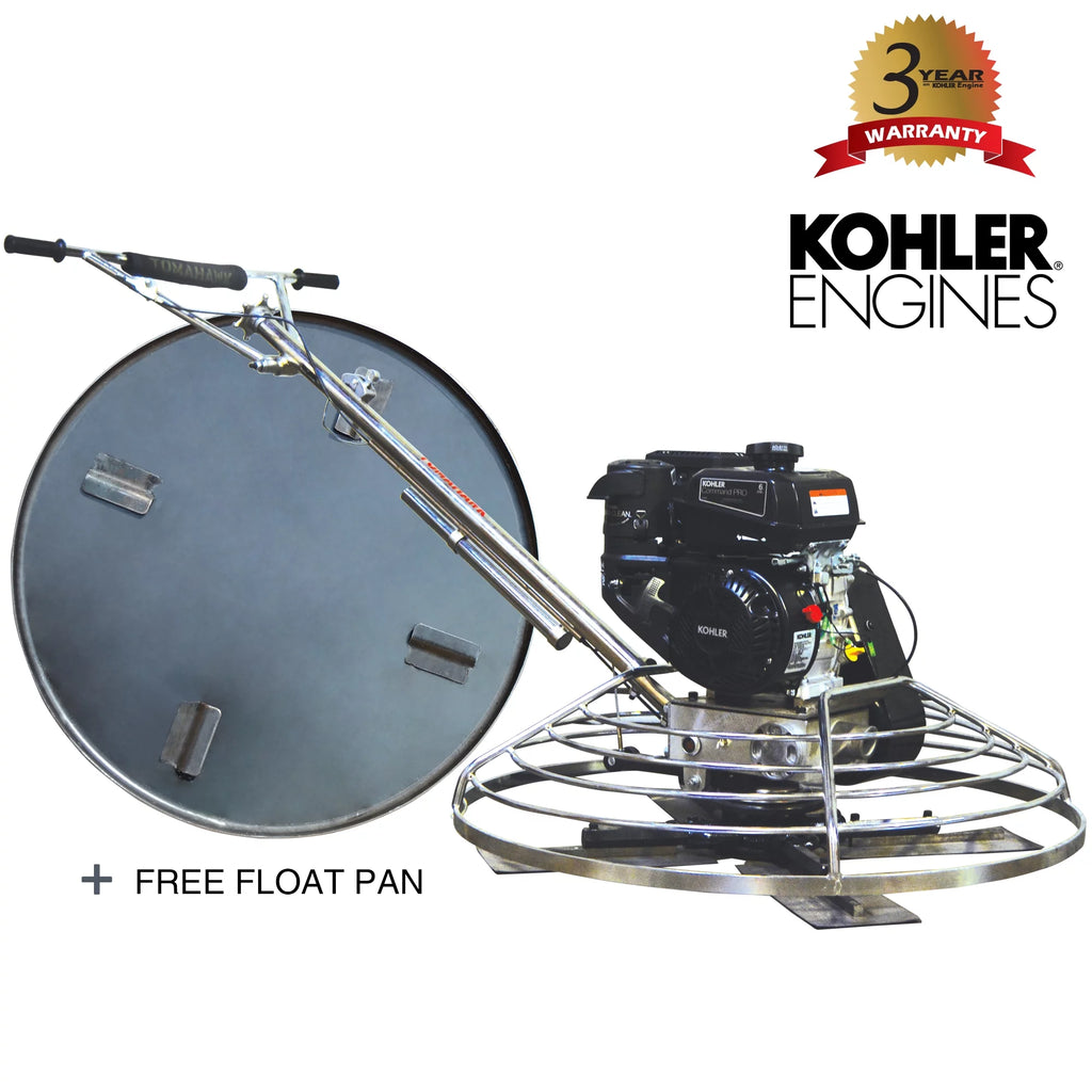 36" Gas Power Trowel with Blades and Float Pan O977