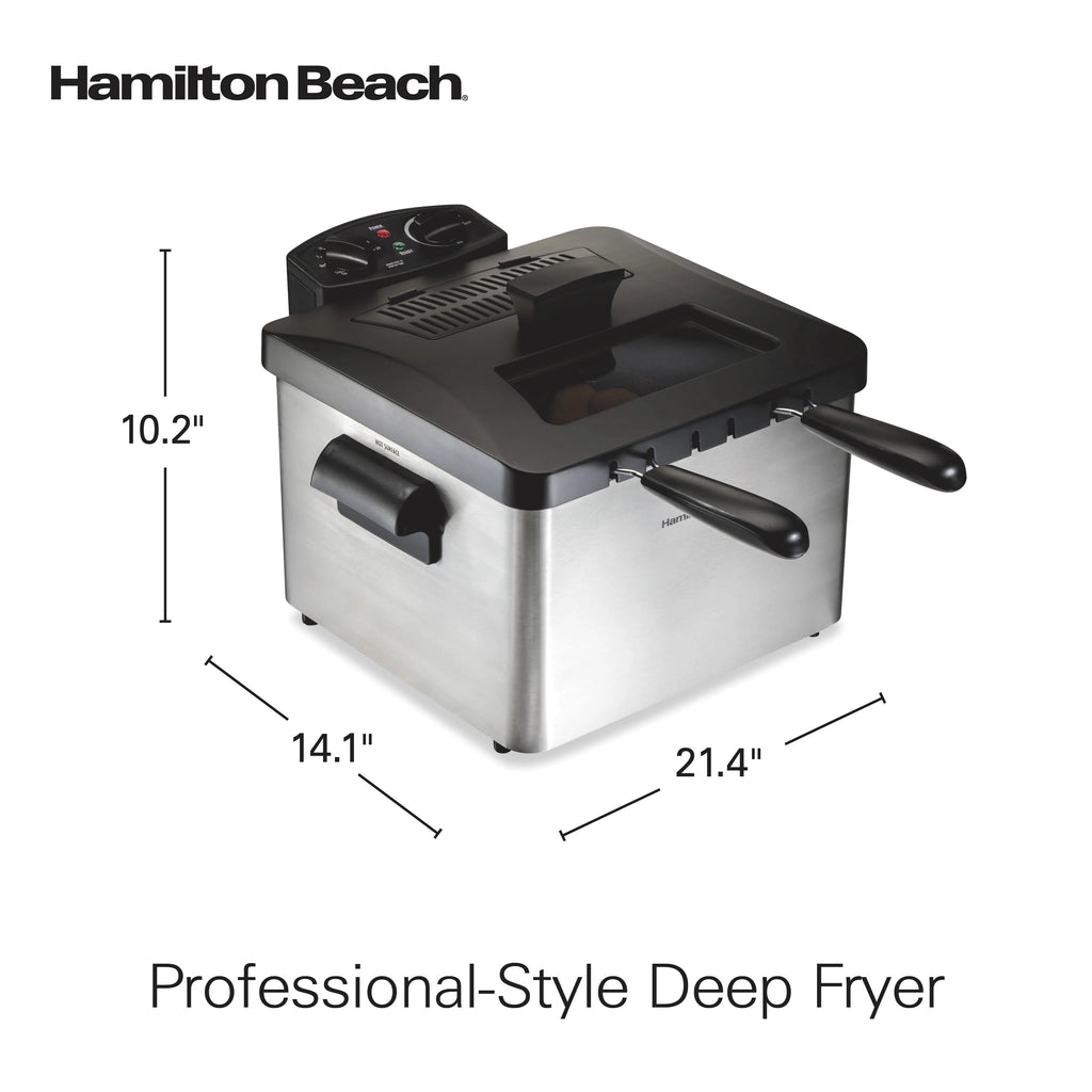 Stainless Steel Deep Fryer with 2 Frying Baskets W690