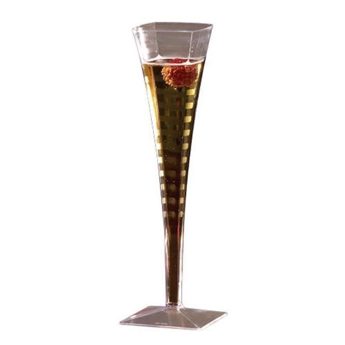 5 oz Square Clear Champagne Glass Pack of 72 Q2505