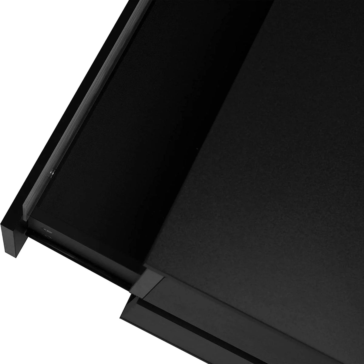 Black LED Nightstand Set of 2 with 2 Storage Drawers K292076
