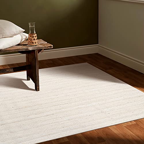 Bohemian Braided Jute Cotton Area Rug 2'x3' C8015