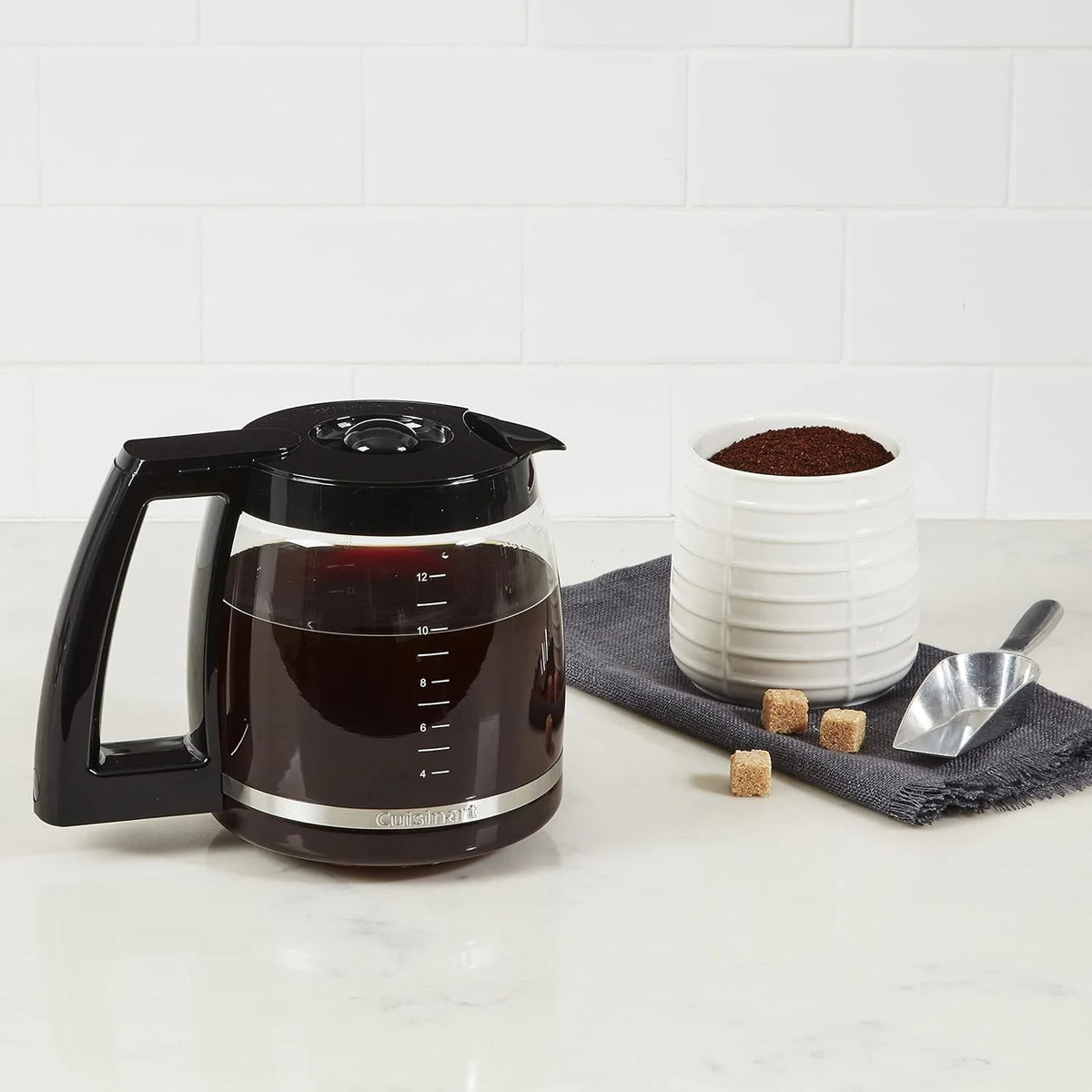 Open Box 12 cups Black/Silver Coffee Center Brew Basics N478