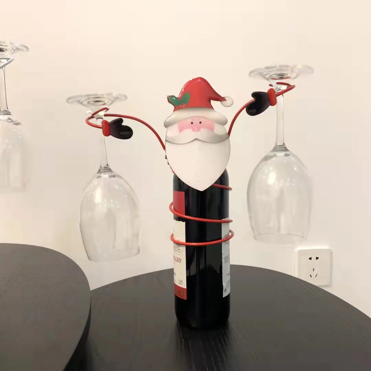 Holiday Wine Bottle and Glass Holder C647