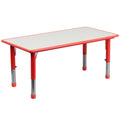 Height Adjustable Rectangular Plastic Activity Table S1282