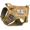 Tactical Service Dog Vest Harness with Rubber Handle & Metal S36378