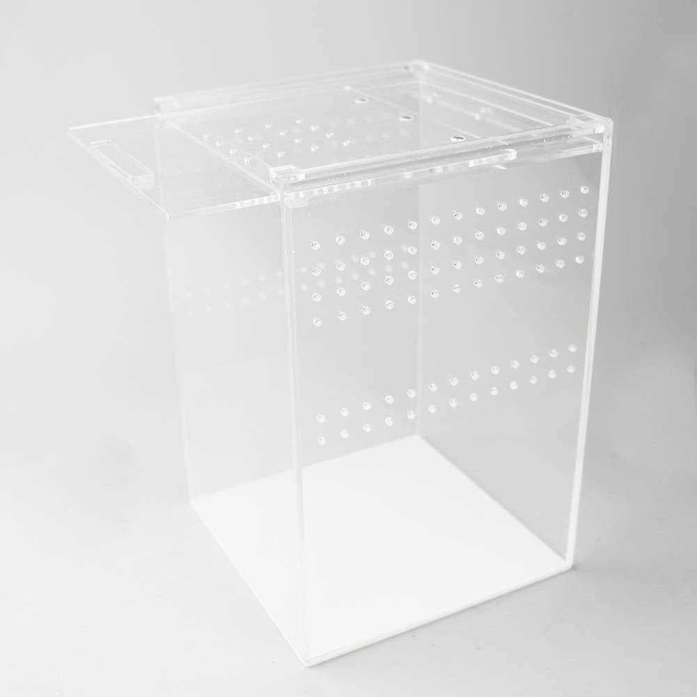 Magnetic Acrylic Reptile Cage 6x6x9 Tall Transparent Terrarium Tank W516935