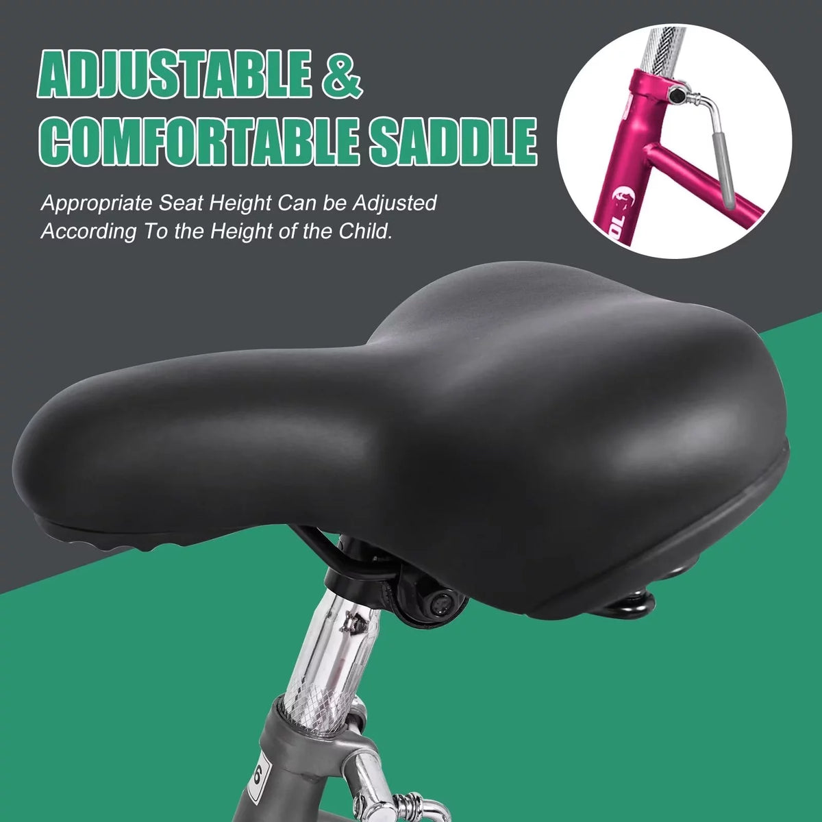 7 Speed Three Wheel Bike Cruiser Trike with Low-Step Through Frame U4627