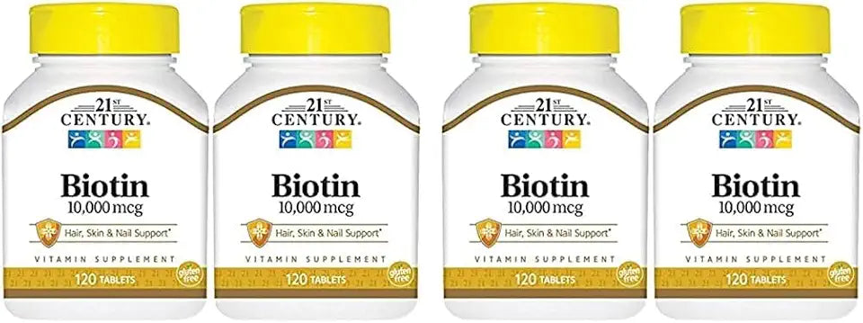 Biotin Tablets 10,000 mcg 2 Count Pack of 2 R51531