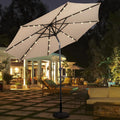 10ft Solar LED Patio Umbrella H1839