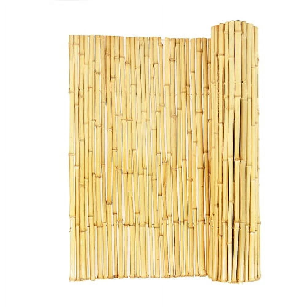 Natural Bamboo Fencing Garden Screen Rolled Fence Panel 3/4 D x 4' H x 8' L O195160